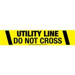 Utility Line Do Not Cross Barricade Tape
